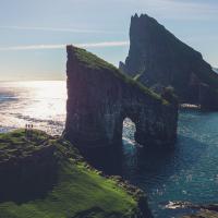 See The Drangarnir Sea Stacks In Faroe Islands