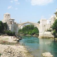 Jump Off The Bridge In Mostar