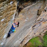 Climb At The Red River Gorge Kentucky