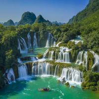 Swim In The Ban Gioc Waterfall