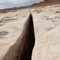 See The Black Crack Off The White Rim Trail In Canyonlands