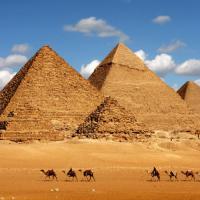 See The Great Pyramids of Giza